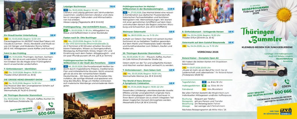 Thüringen-Bummler-Faltblatt für Januar und Februar 2026
